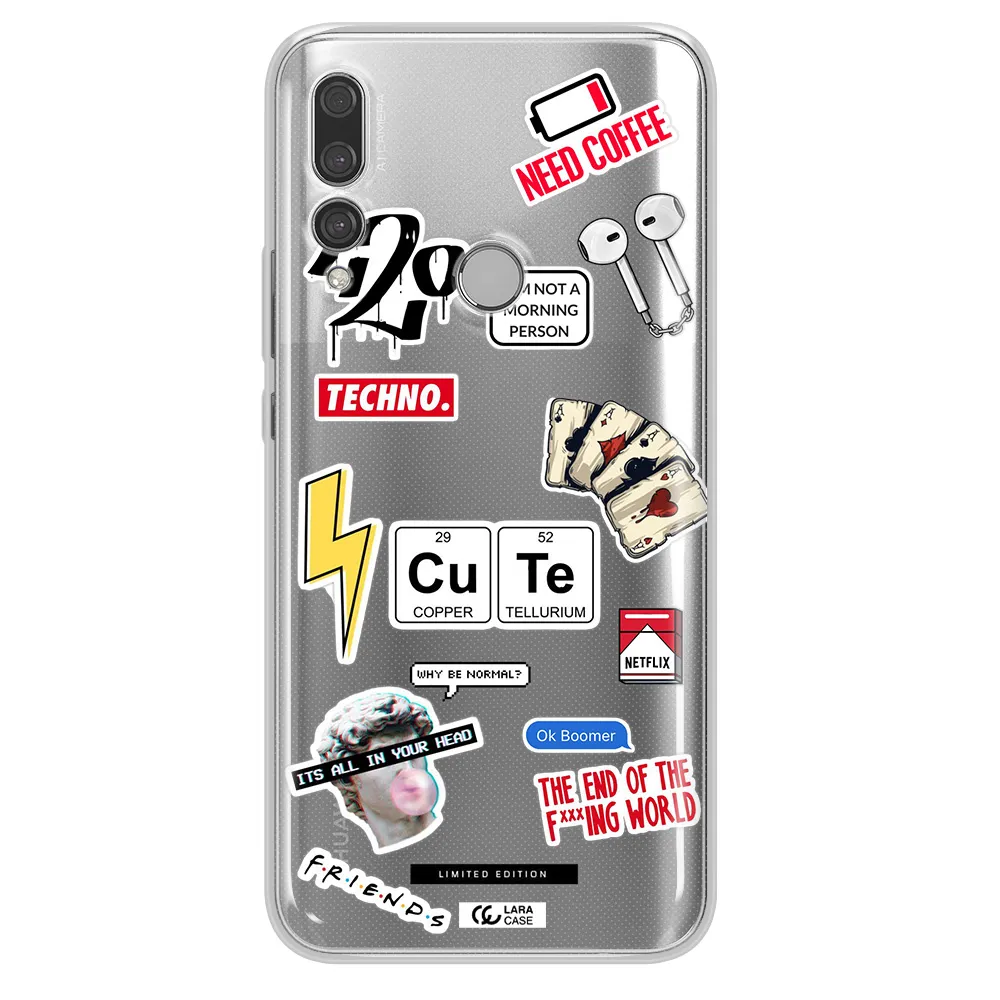 Cute Huawei Y9 Prime 2019 Clear TPU Case