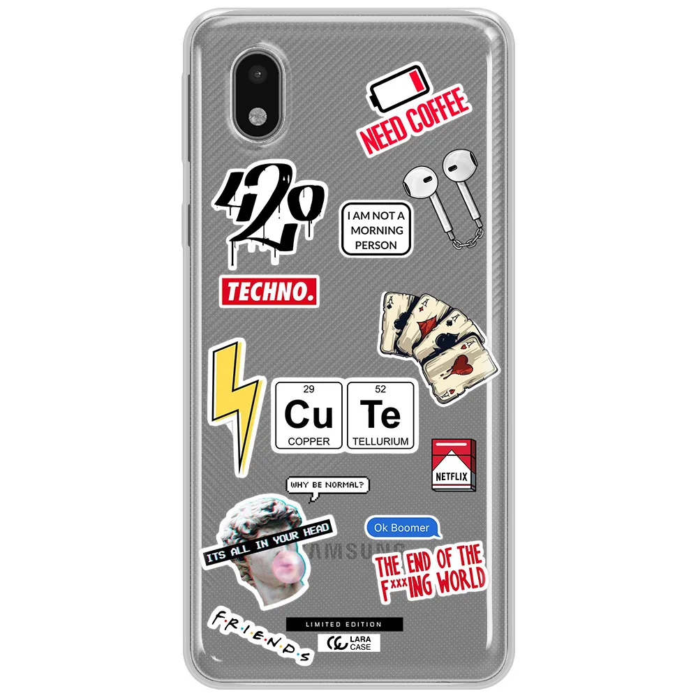 Cute Samsung A01 Core Clear Tpu Case
