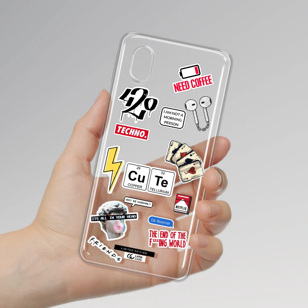 Cute Samsung A01 Core Clear Tpu Case