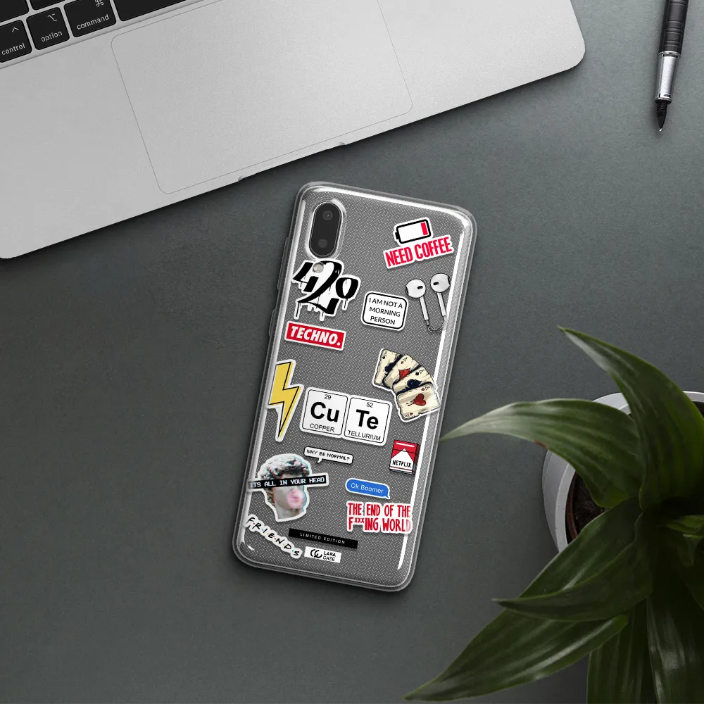 Cute Samsung A02 Clear TPU Case