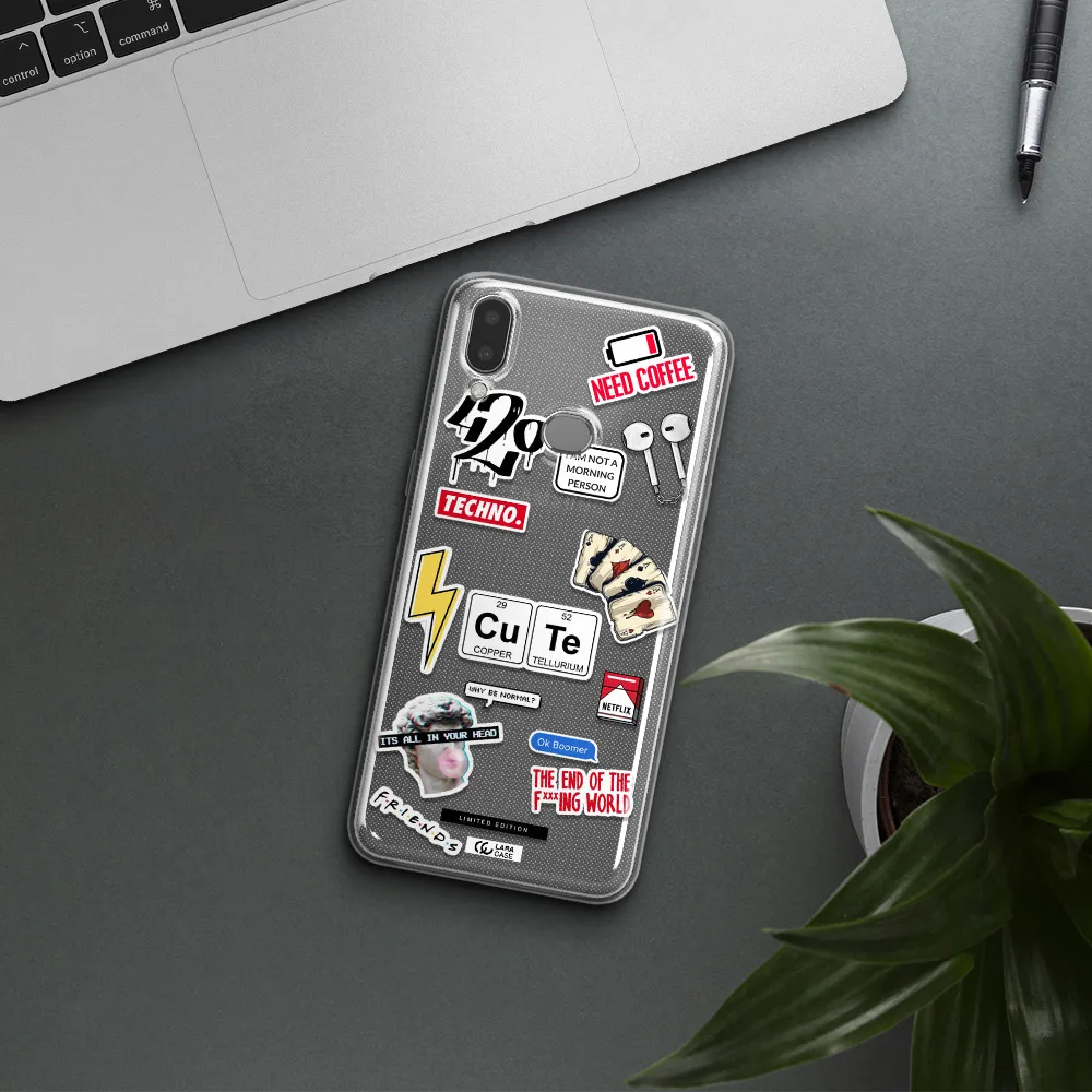 Cute Samsung A10S Clear TPU Case