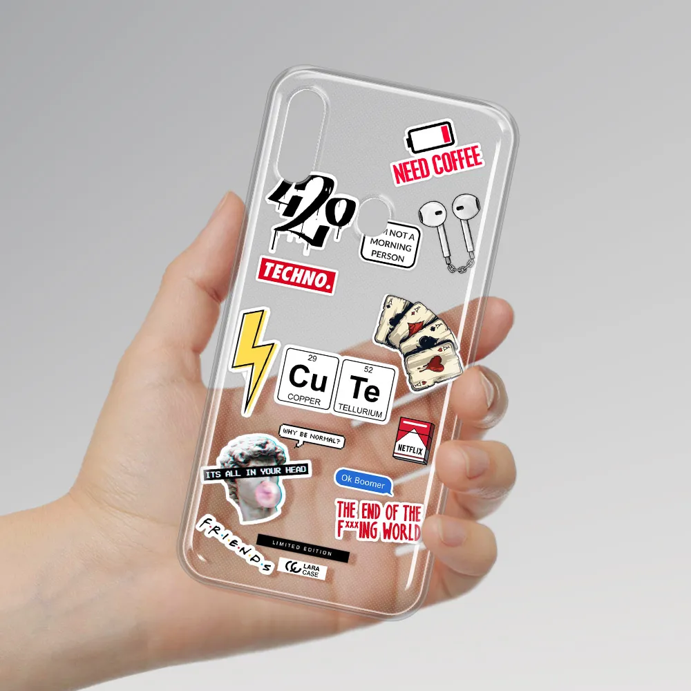 Cute Samsung A11 Clear TPU Case