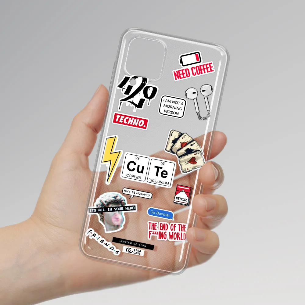 Cute Samsung A12 4g Clear TPU Case