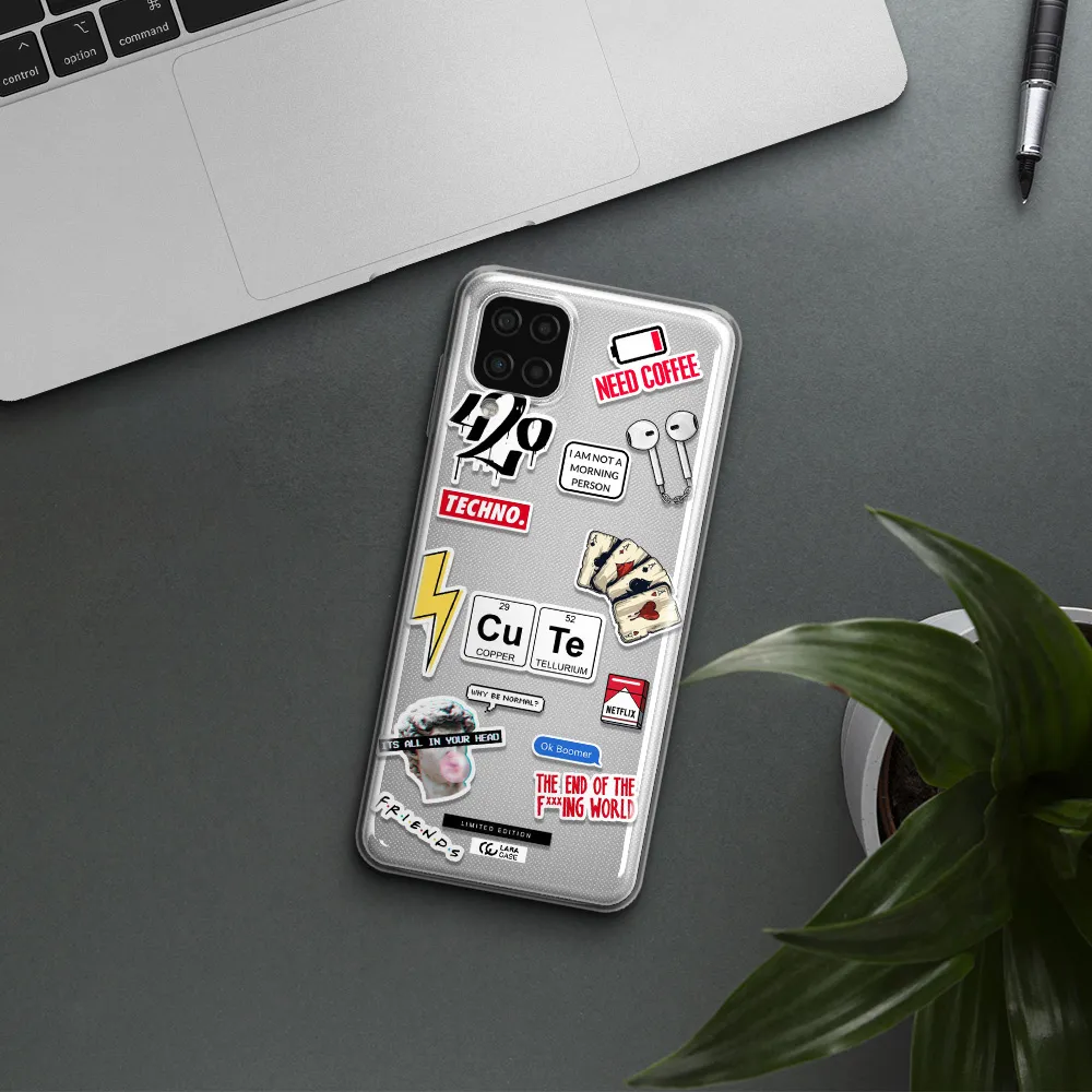 Cute Samsung A12 4g Clear TPU Case