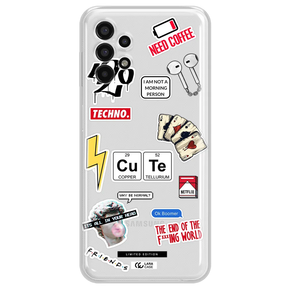 Cute Samsung A13 4g Clear TPU Case