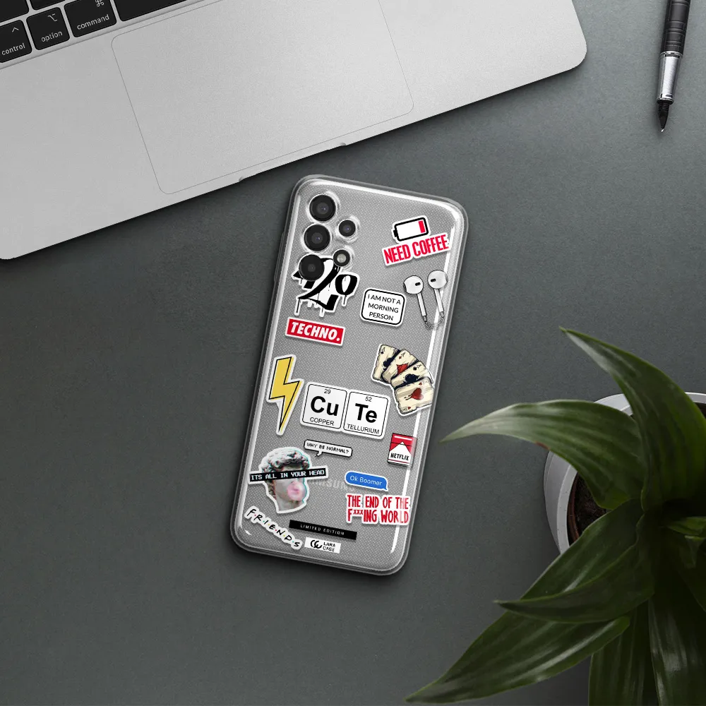 Cute Samsung A13 Clear TPU Case