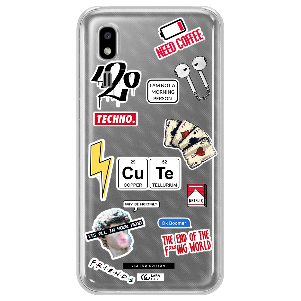 Cute Samsung A2 Core Clear TPU Case