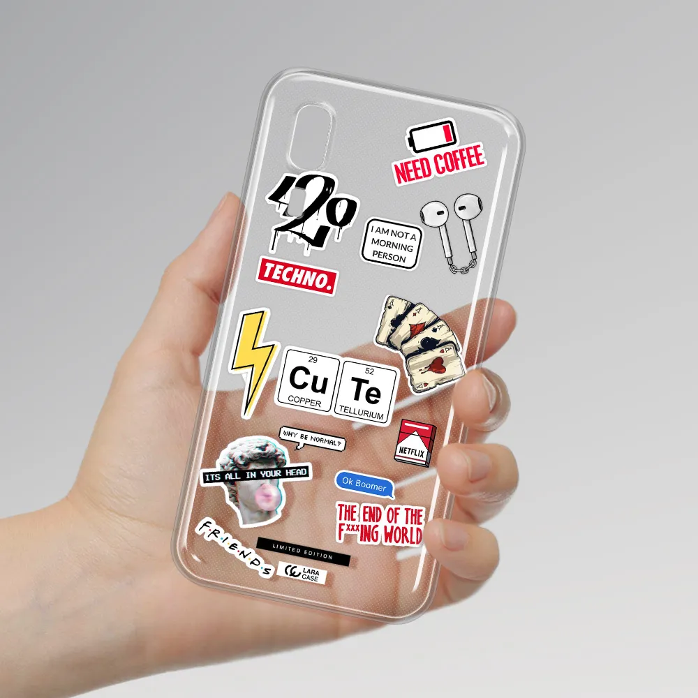 Cute Samsung A2 Core Clear TPU Case
