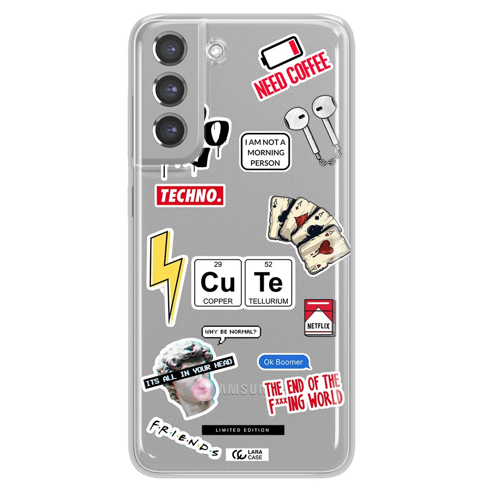 Cute Samsung A21 Fe Clear TPU Case