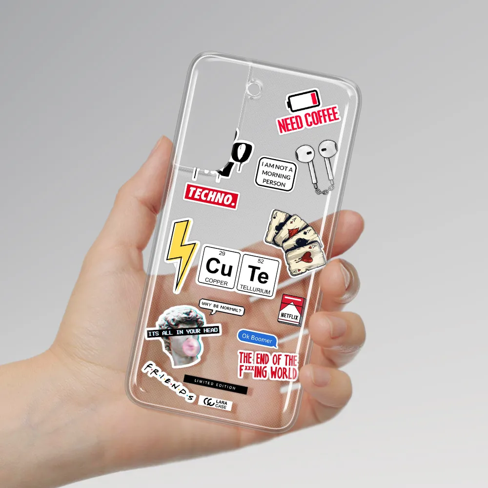 Cute Samsung A21 Fe Clear TPU Case