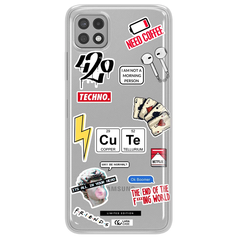 Cute Samsung A22 5g Clear TPU Case