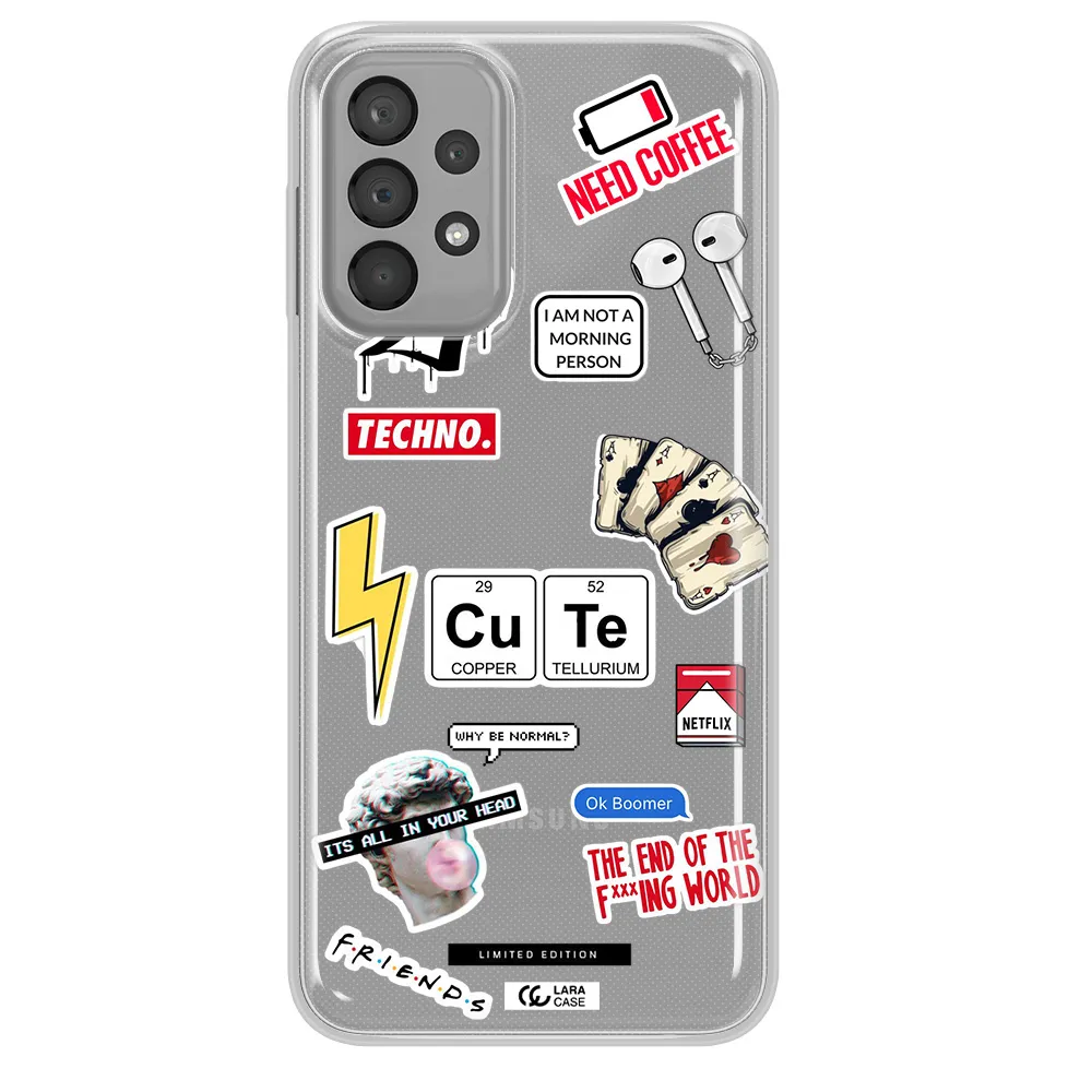 Cute Samsung A23 Clear TPU Case