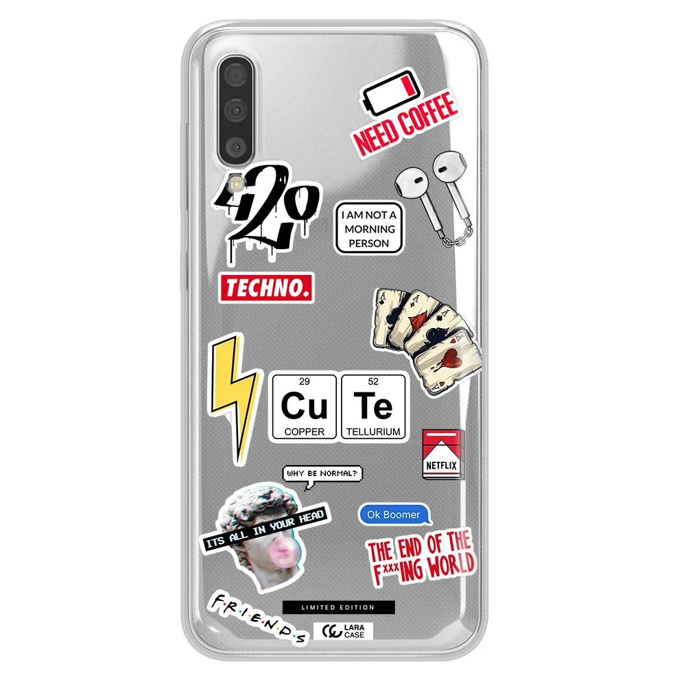 Cute Samsung A50S Clear Tpu Case