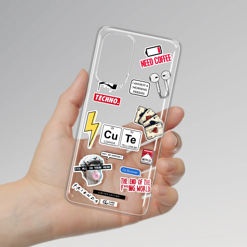 Cute Samsung A53 Clear TPU Case