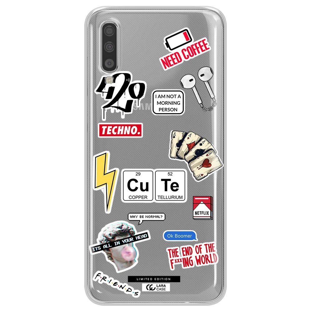 Cute Samsung A70S Clear Tpu Case