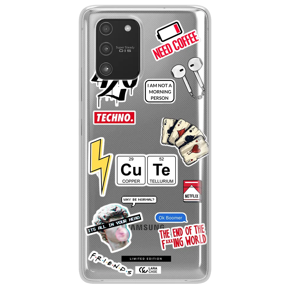 Cute Samsung A91 Clear TPU Case
