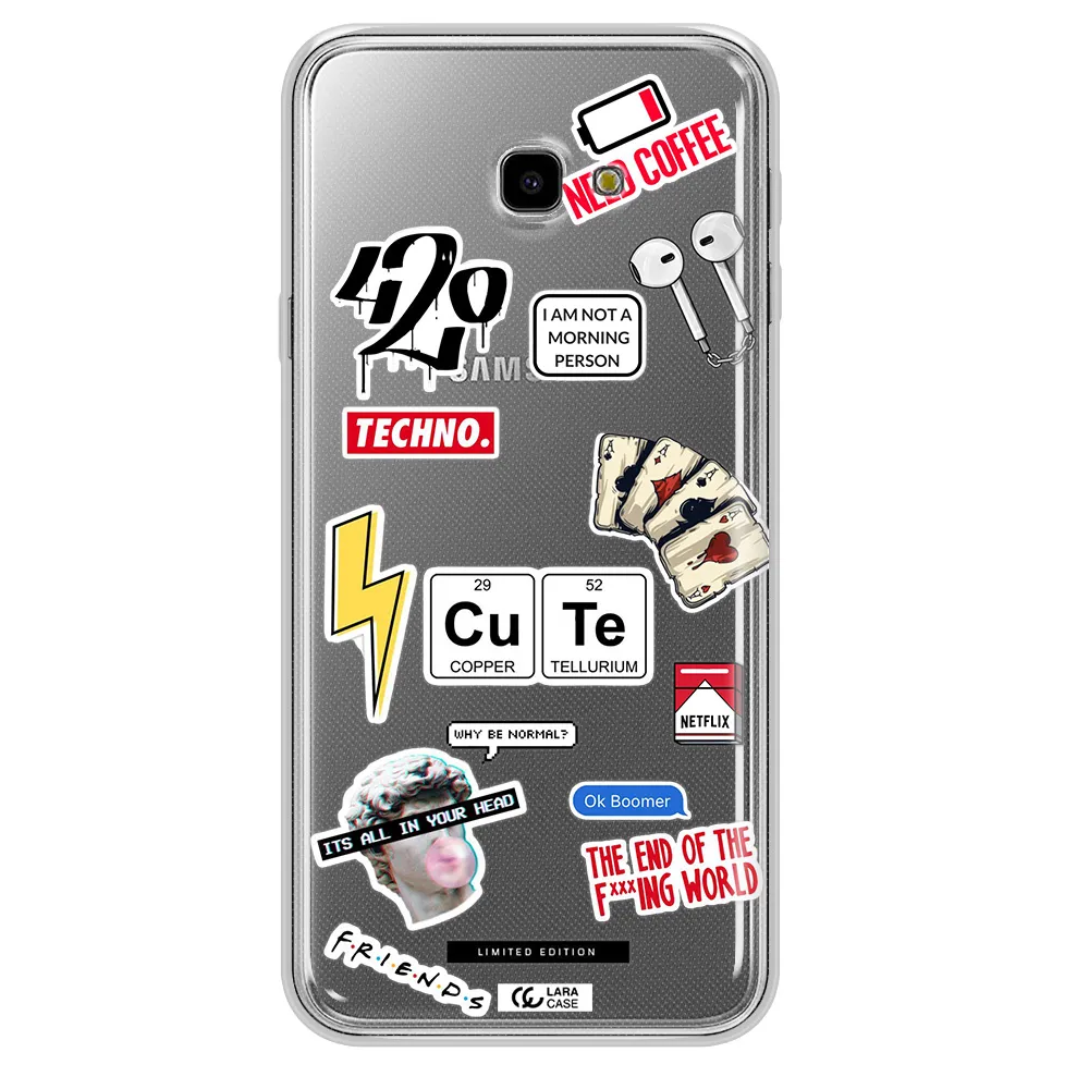 Cute Samsung J4 Plus Clear TPU Case