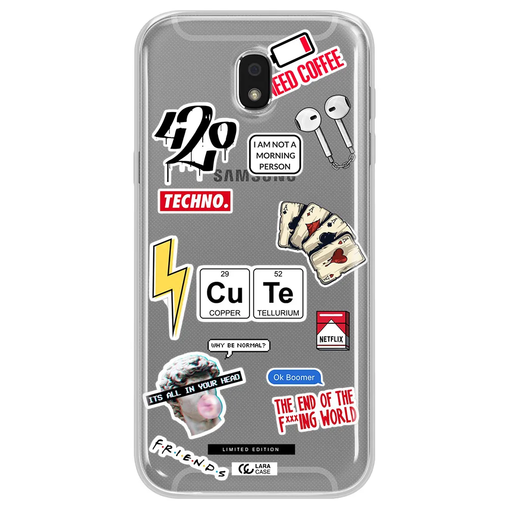 Cute Samsung J5 2017 Clear TPU Case