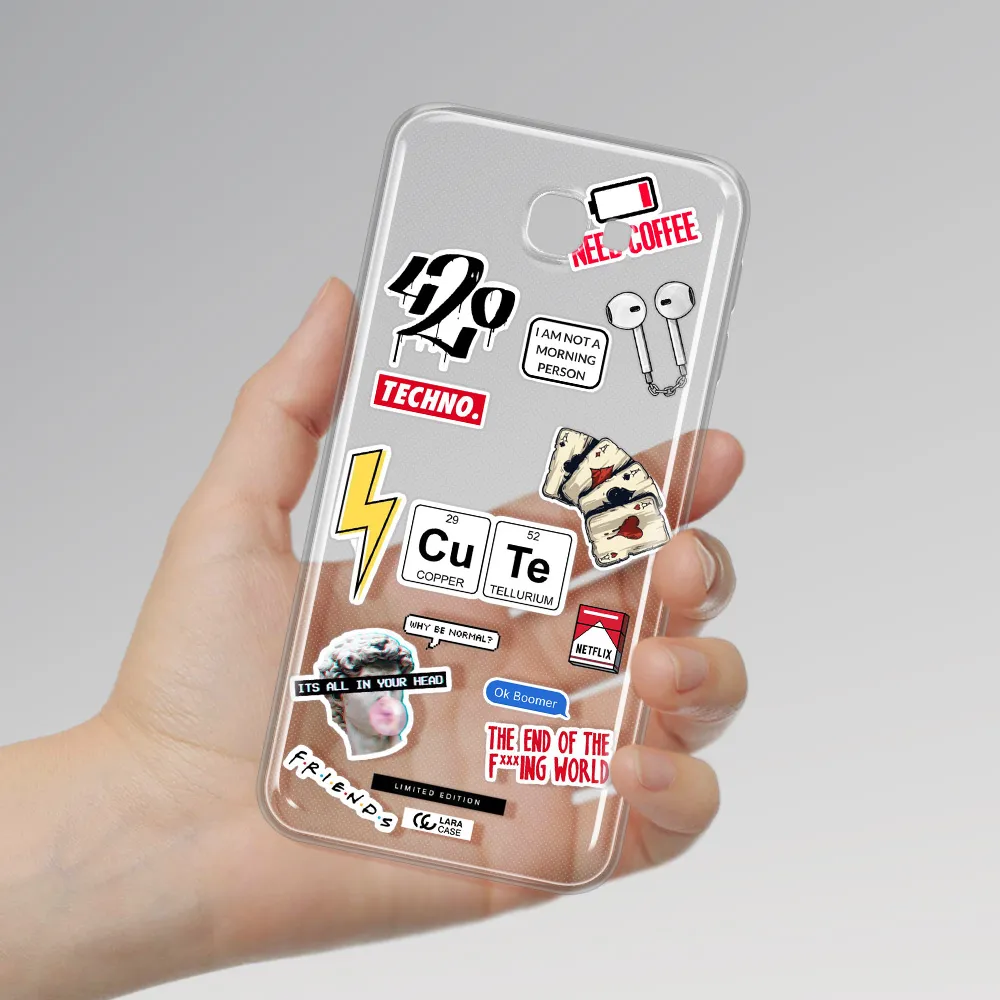 Cute Samsung J5 Prime Clear TPU Case