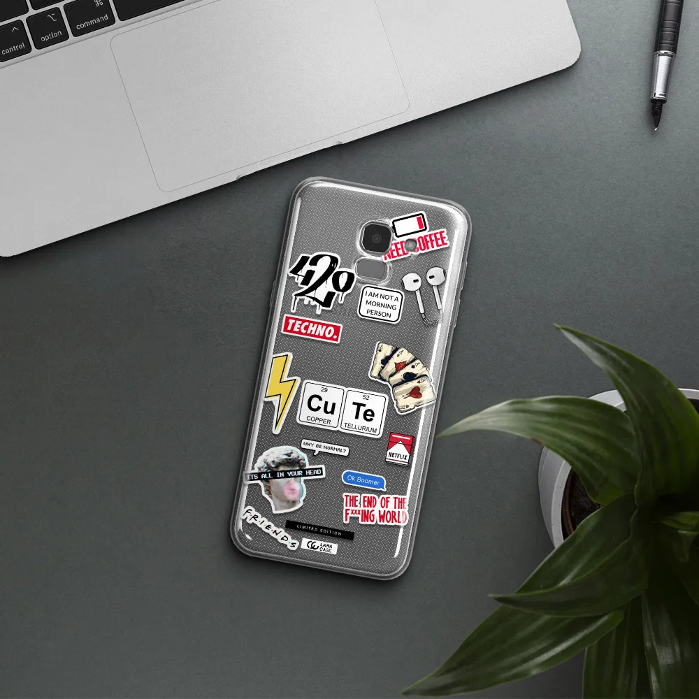 Cute Samsung J6 Clear TPU Case