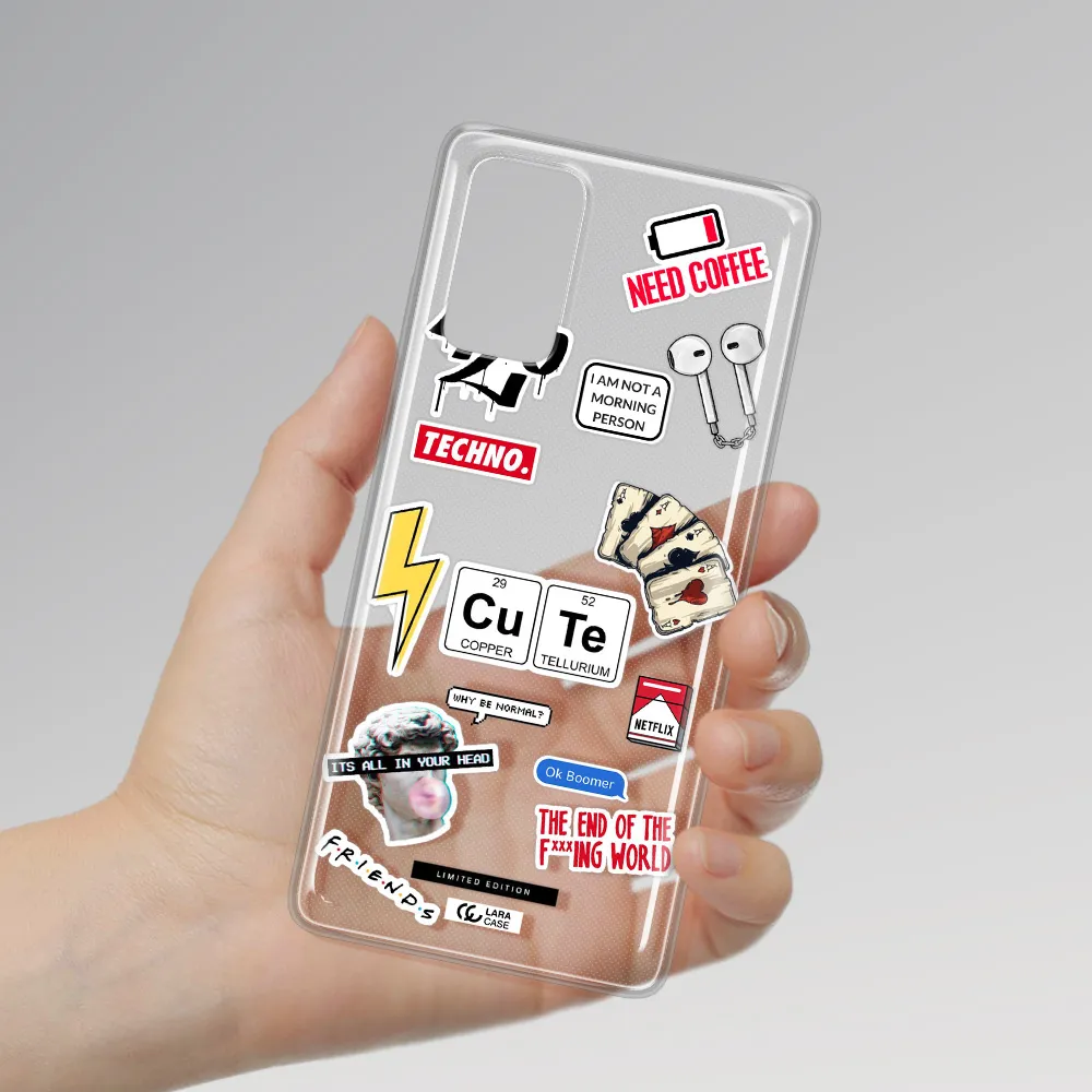 Cute Samsung Note 20 Clear TPU Case