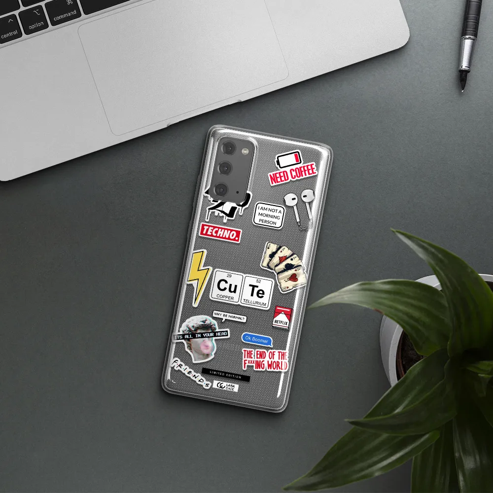 Cute Samsung Note 20 Clear TPU Case