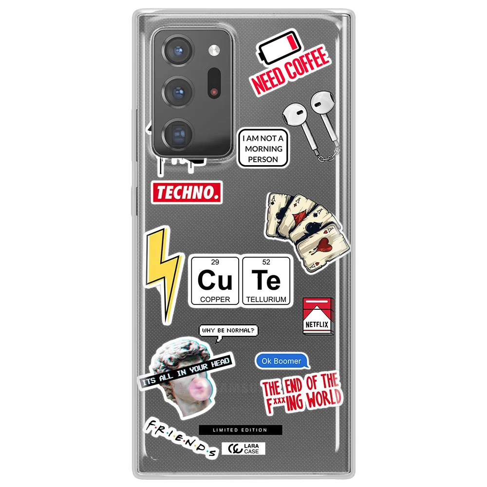 Cute Samsung Note 20 Ultra Clear TPU Case