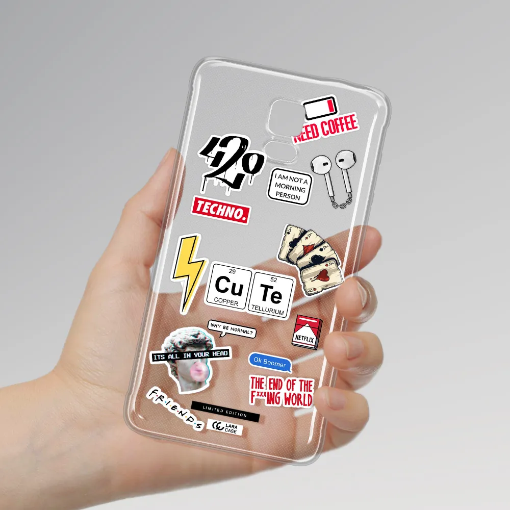 Cute Samsung Note 4 Clear TPU Case