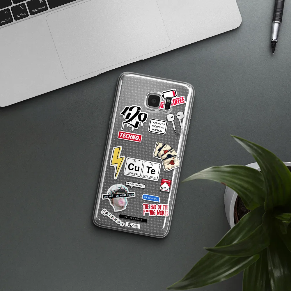 Cute Samsung Note 5 Clear TPU Case