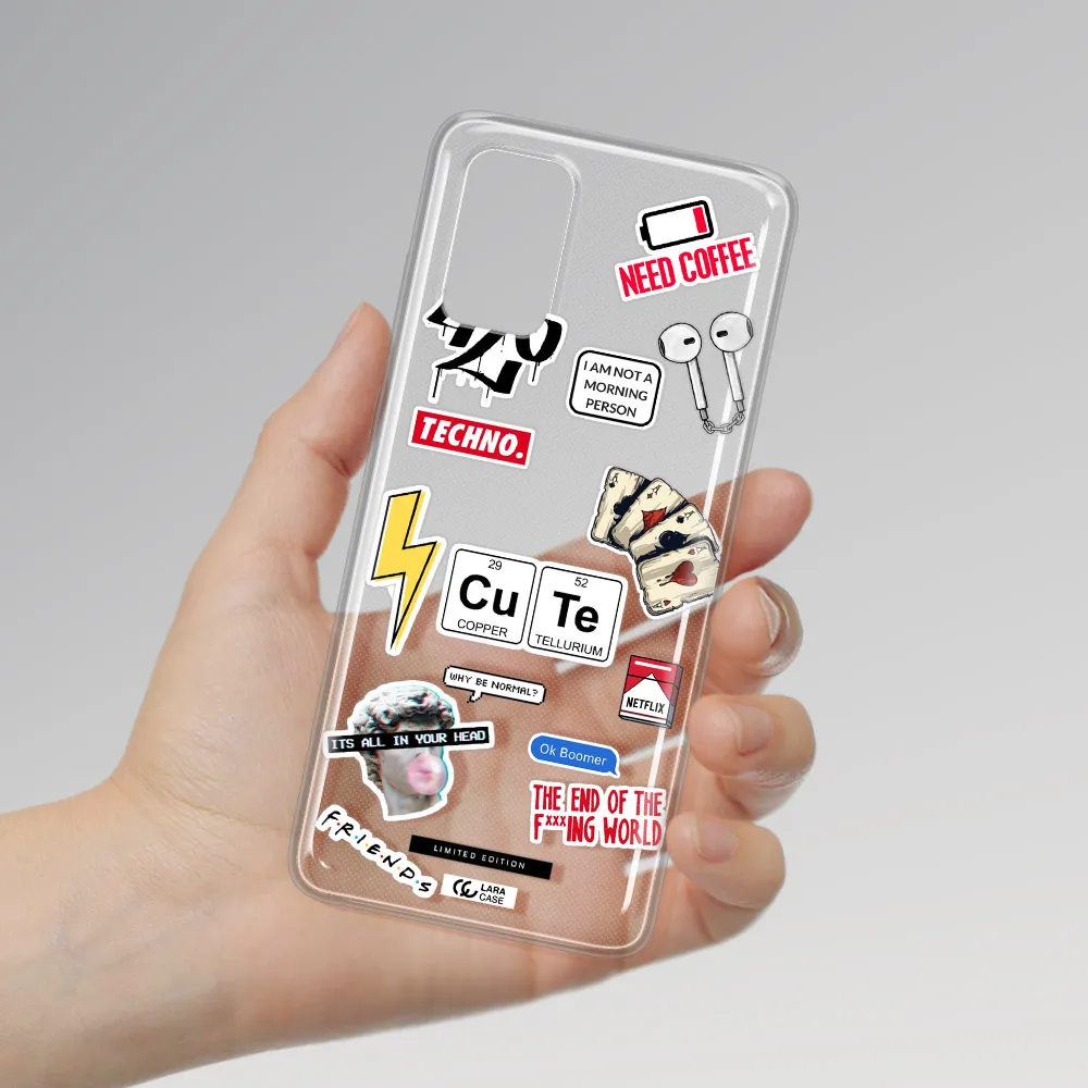 Cute Samsung S 20 Plus Clear TPU Case