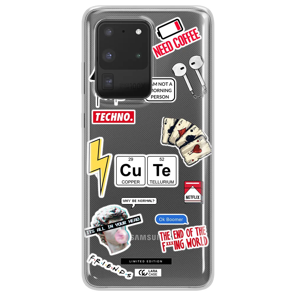 Cute Samsung S20 Ultra Clear TPU Case