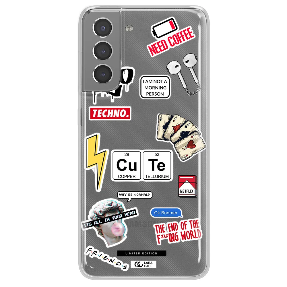 Cute Samsung S21 Plus Clear TPU Case