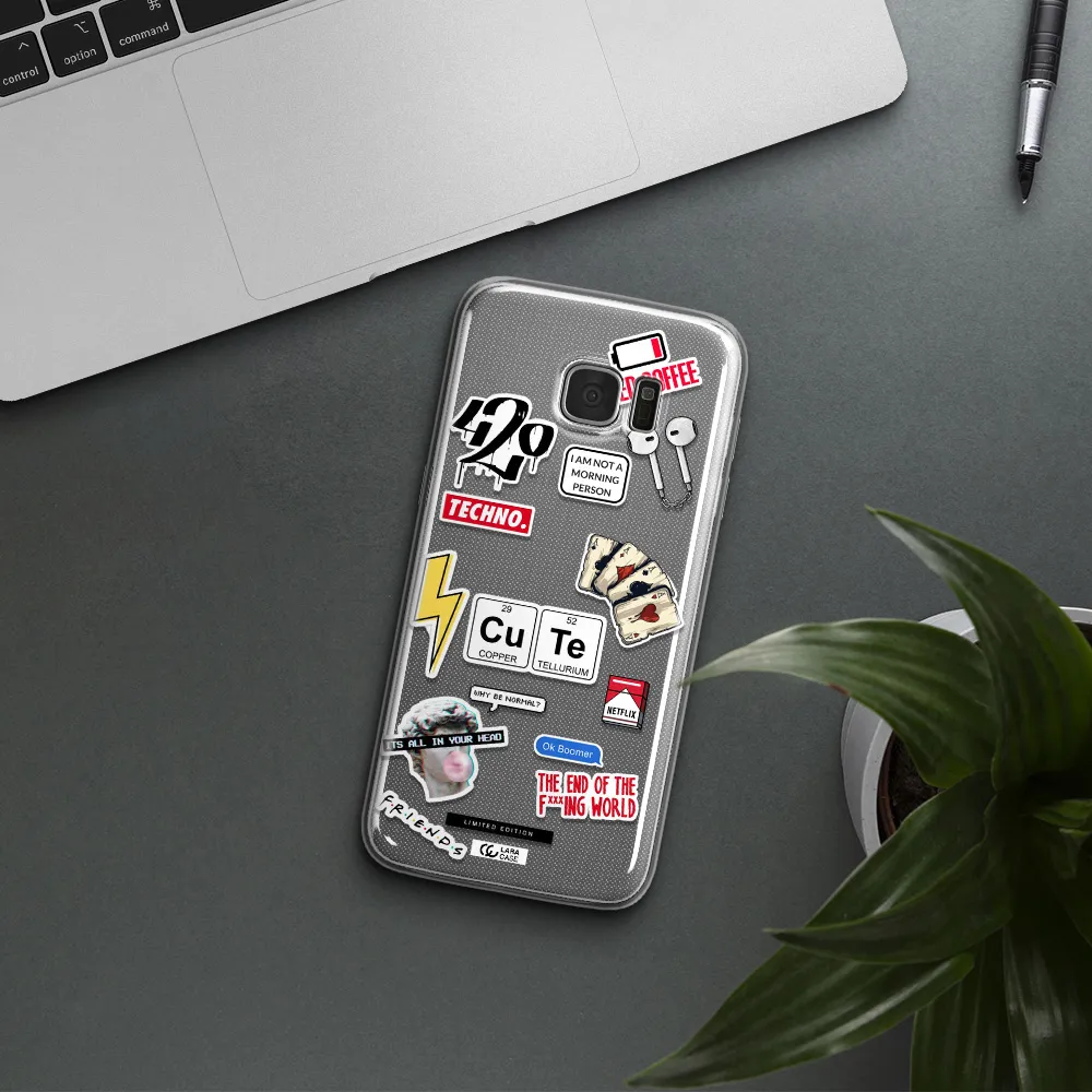 Cute Samsung S7 Edge Clear TPU Case