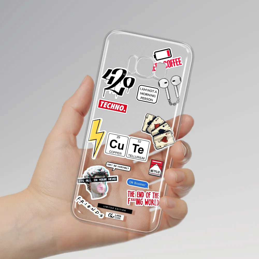 Cute Samsung S8 Clear TPU Case