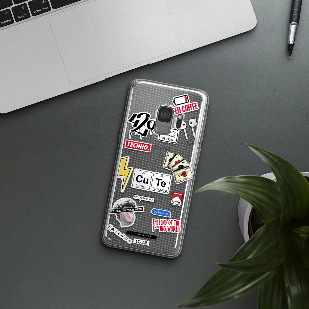 Cute Samsung S9 Clear TPU Case