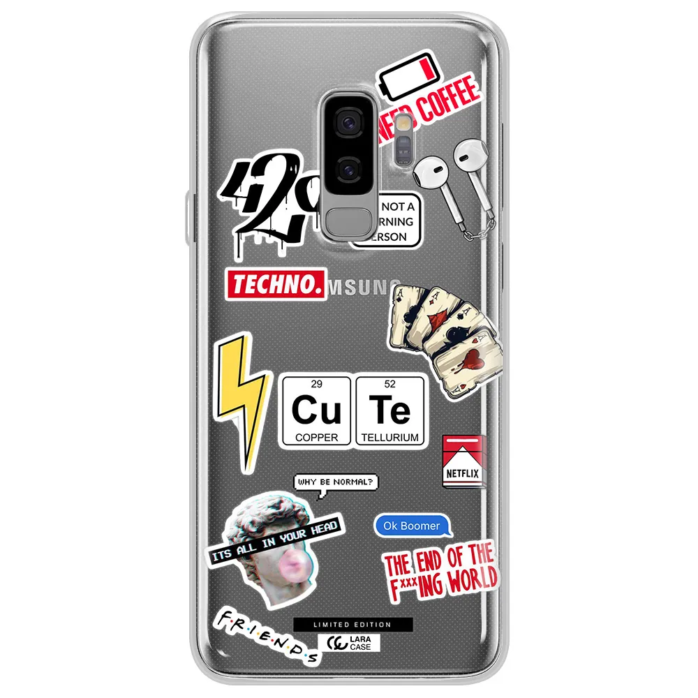 Cute Samsung S9 Plus Clear TPU Case