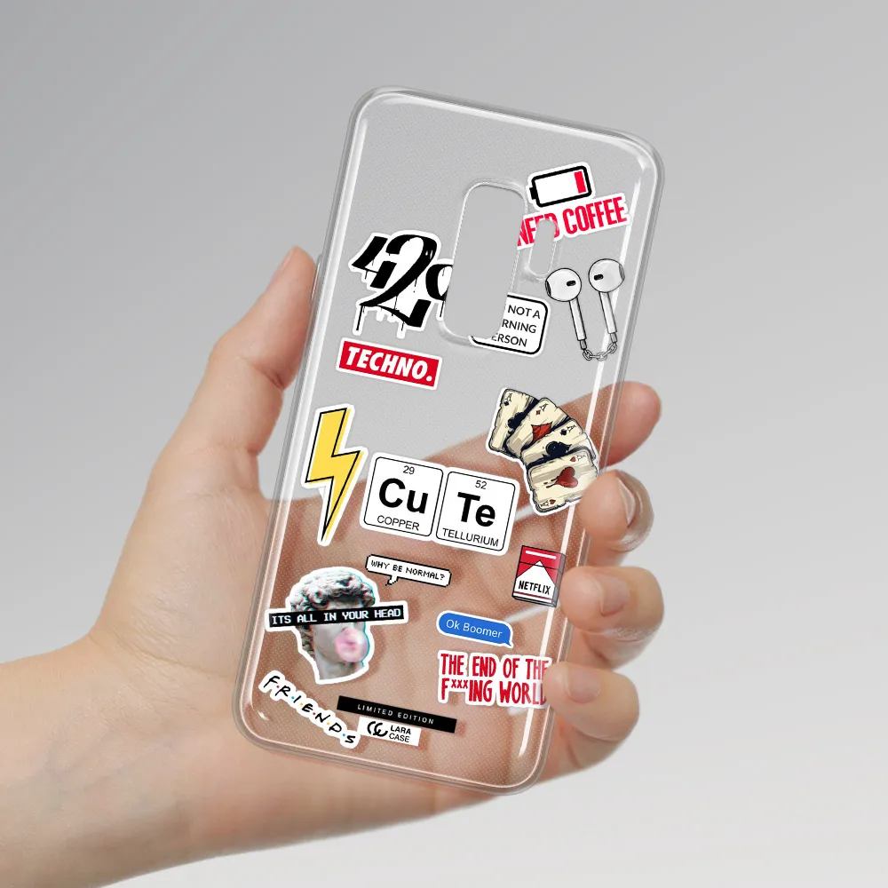 Cute Samsung S9 Plus Clear TPU Case