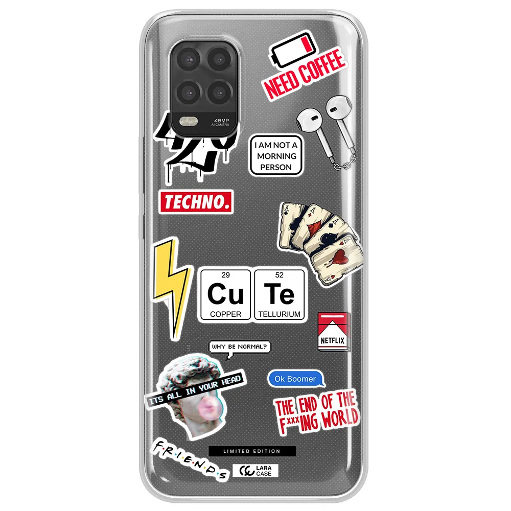 Cute Xiaomi Mi 10 Lite Clear TPU Case