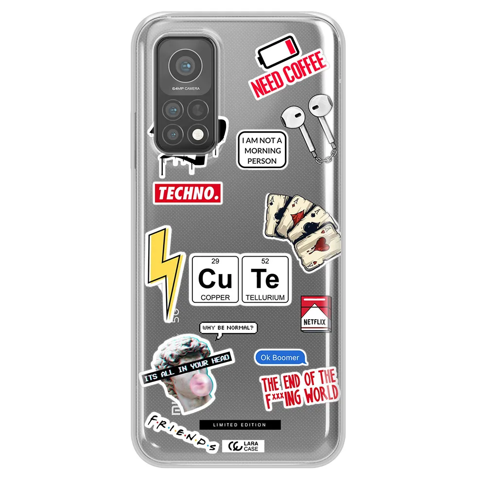 Cute Xiaomi Mi 10 T Pro Clear TPU Case