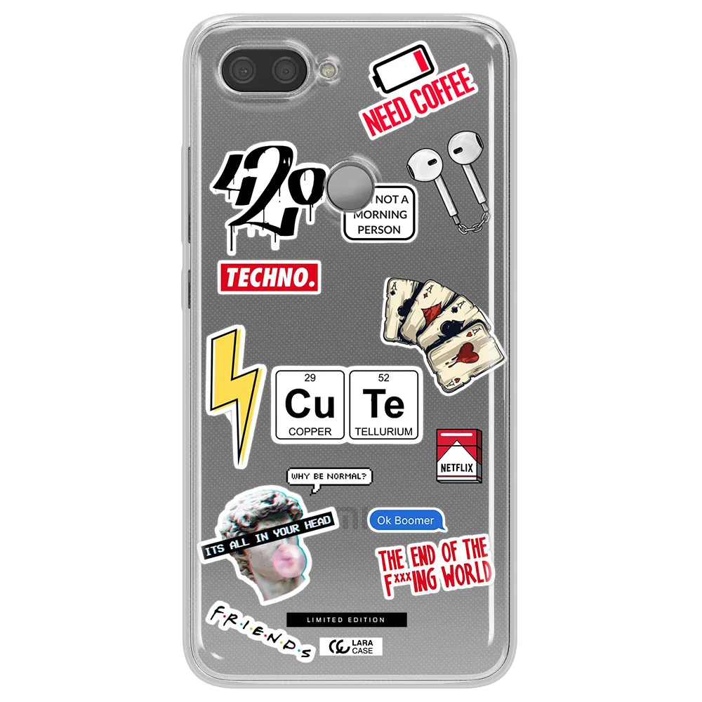 Cute Xiaomi Mi 8 Lite Clear TPU Case