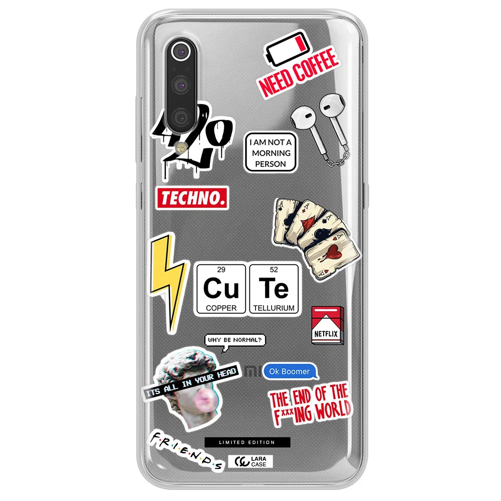 Cute Xiaomi Mi 9 Clear TPU Case