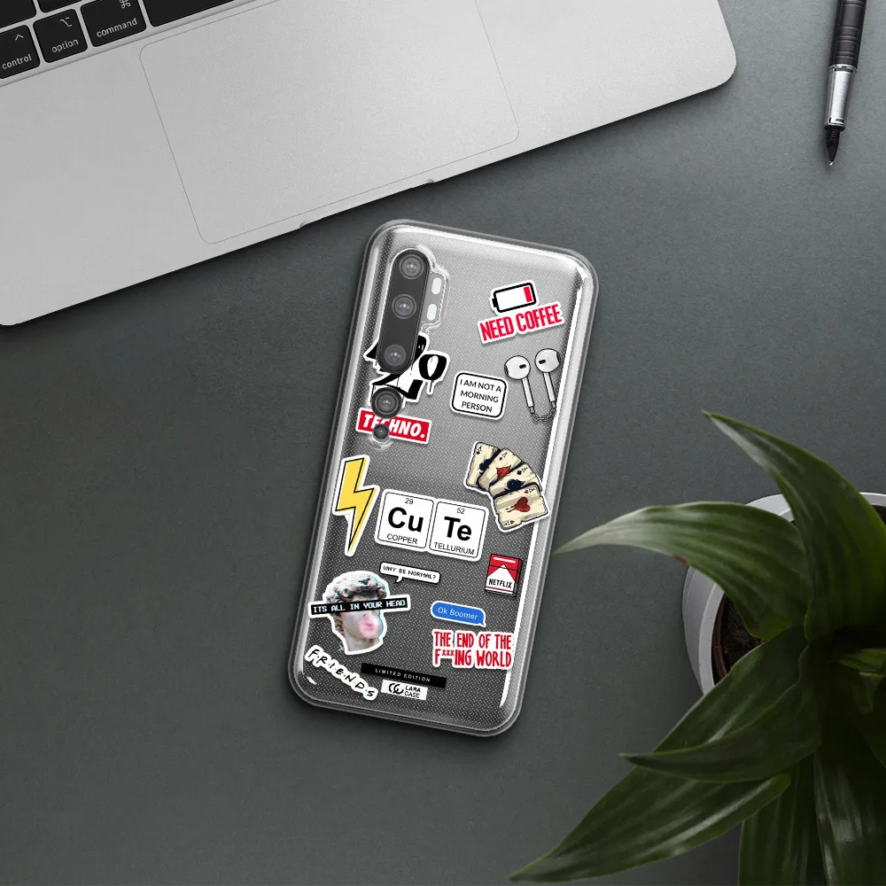 Cute Xiaomi Mi Note 10 Clear TPU Case