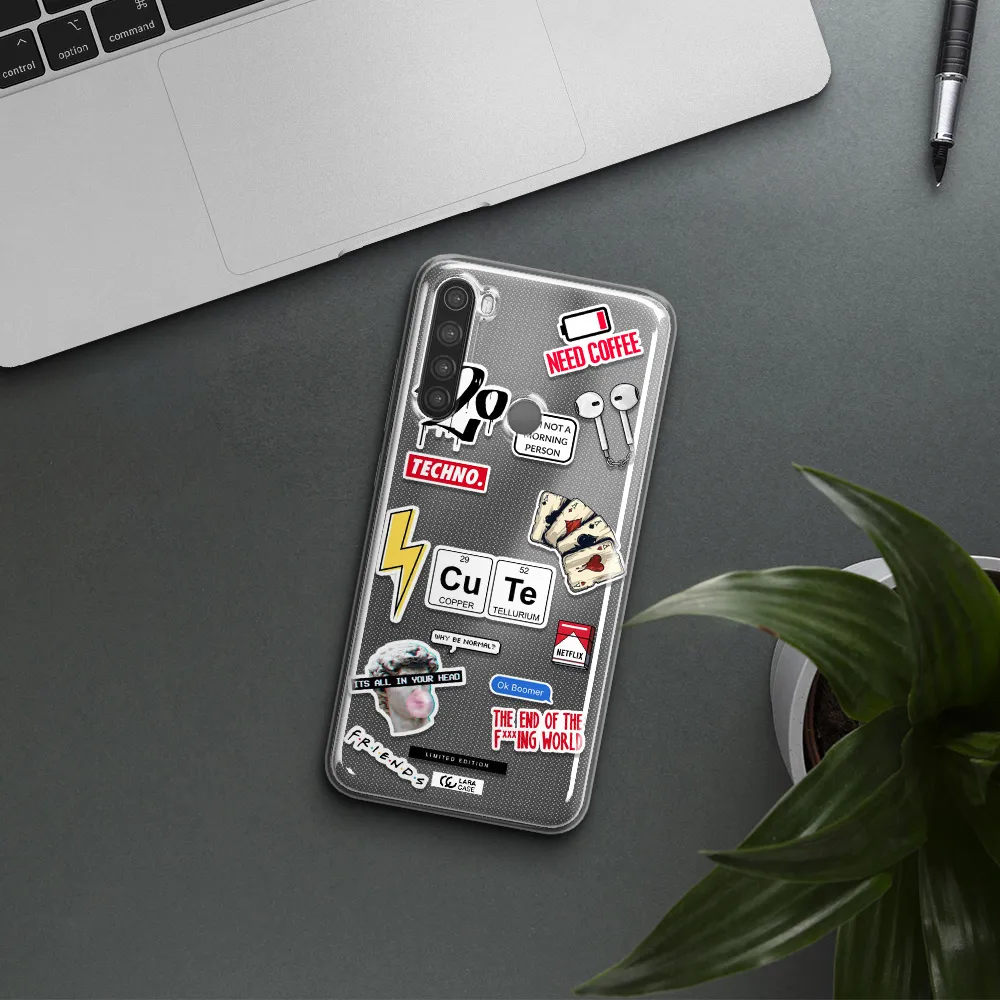 Cute Xiaomi Note 8 Clear TPU Case