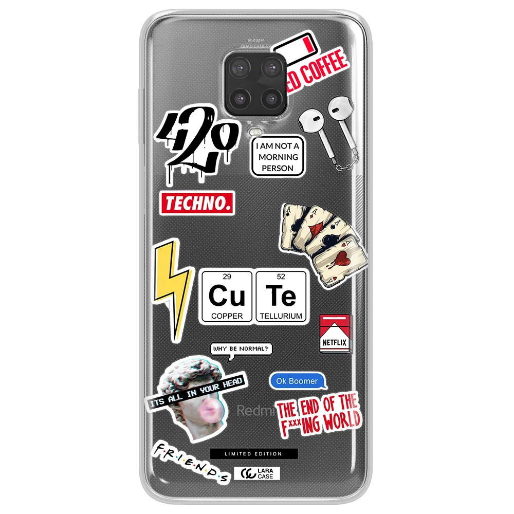 Cute Xiaomi Note 9 Pro Clear TPU Case