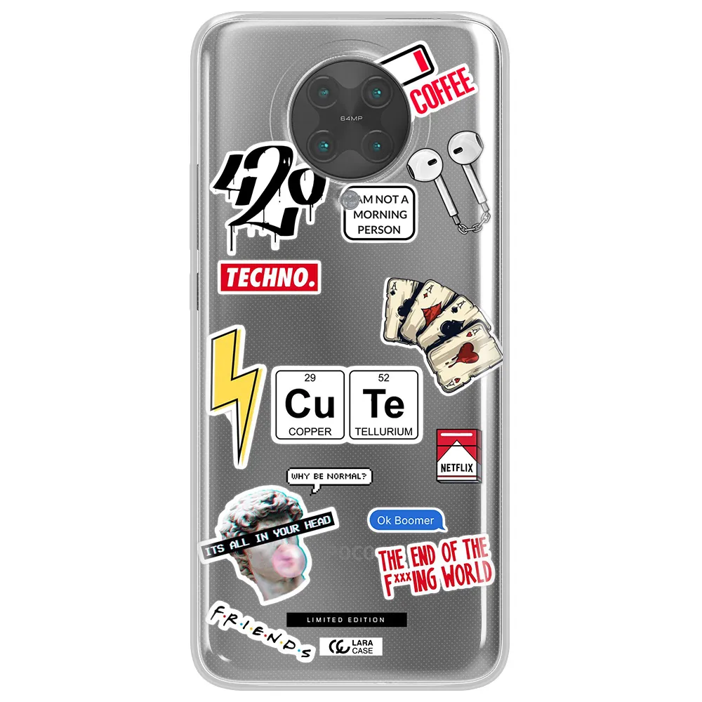 Cute Xiaomi Poco F2 Pro Clear TPU Case