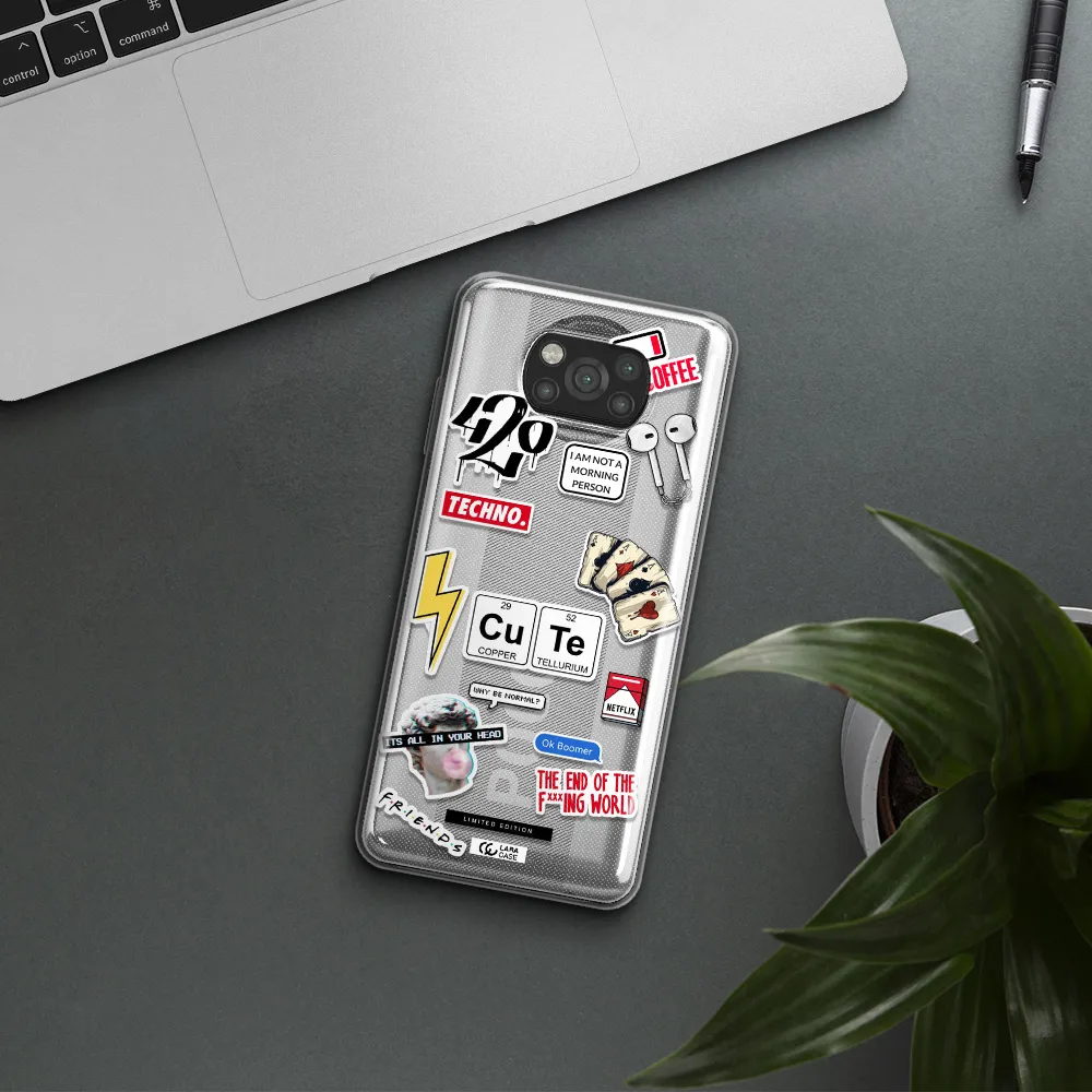 Cute Xiaomi Poco X3 Clear TPU Case