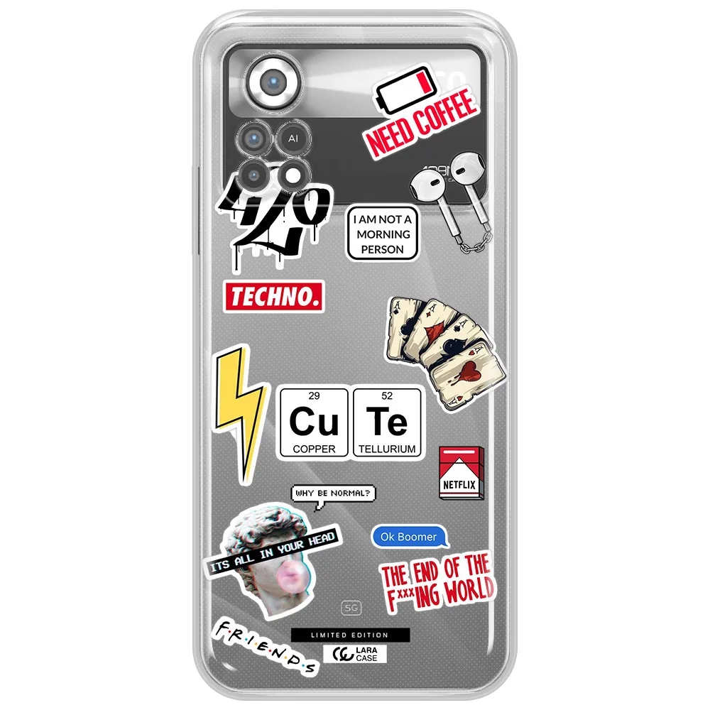 Cute Xiaomi Poco X4 Pro Clear TPU Case