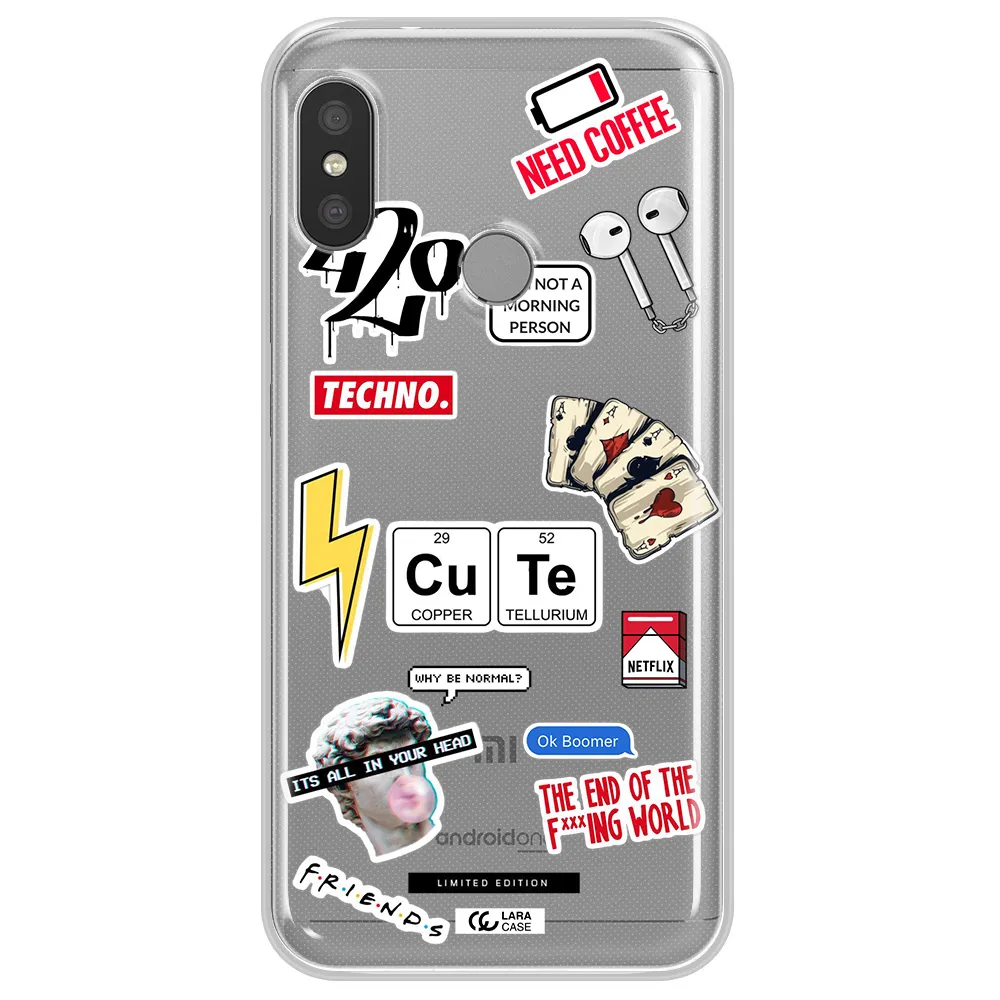 Cute Xiaomi Redmi 6 Pro Clear TPU Case