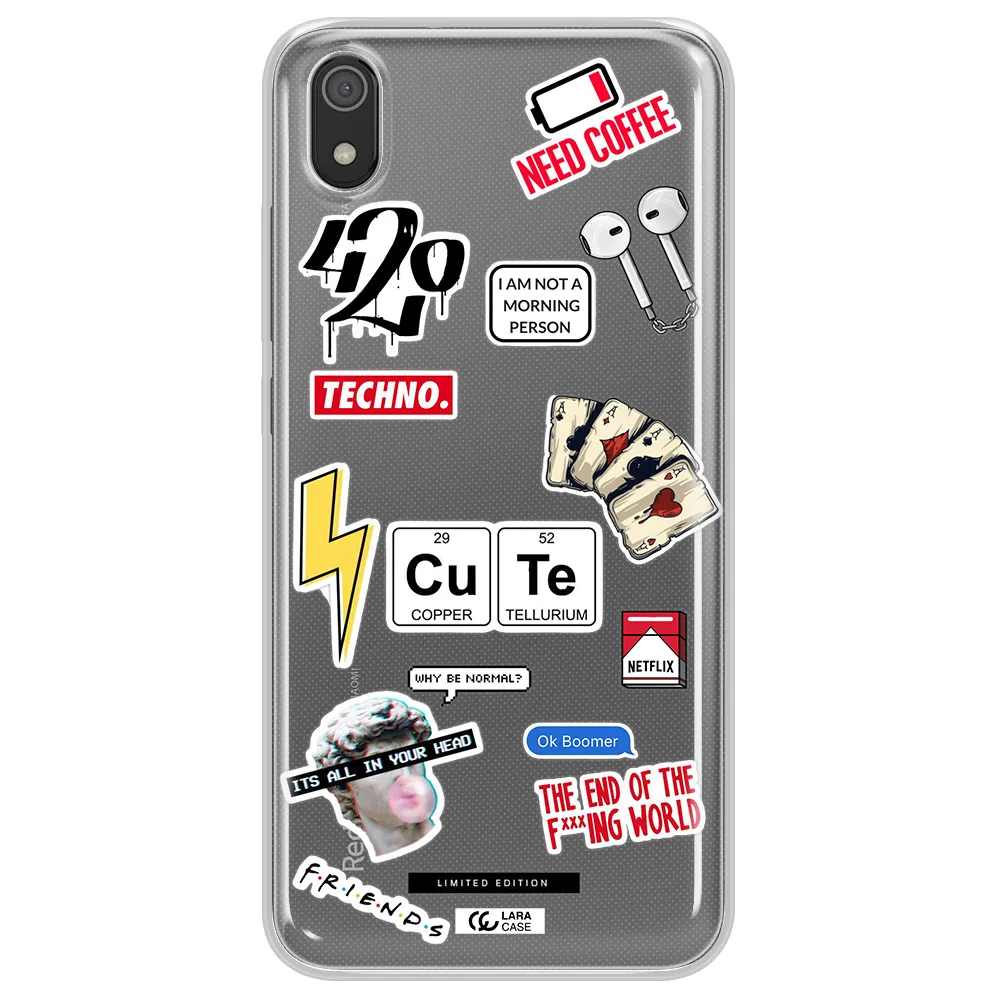 Cute Xiaomi Redmi 7A Clear TPU Case