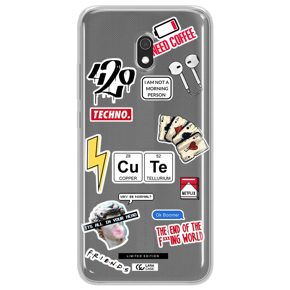 Cute Xiaomi Redmi 8A Clear TPU Case